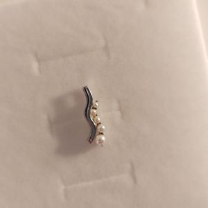 Vintage White Gold 10k pearl pendant